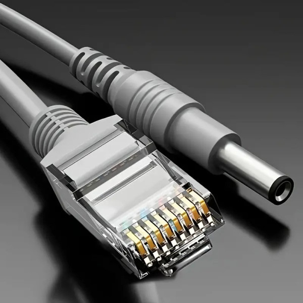 Готовый кабель RJ45 + DC 10 м для видеонаблюдения, медный комбинированный удлинитель питания, двухжильный