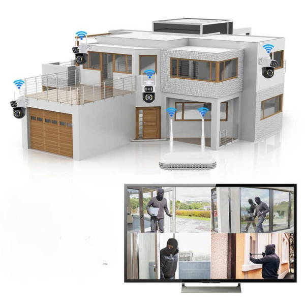 Беспроводной Wi-Fi видеорегистратор на 8 IP-камер ICSee/XMEye,NVR с HDMI,поддержкой записи, удалённого доступа