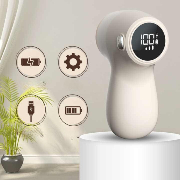 Беспроводная машинка от катышков JOYROOM JR-CY517, аккумуляторная, с LED-дисплеем, 6 лезвий, для одежды