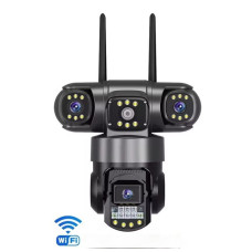 Уличная Wi-Fi IP-камера видеонаблюдения V380 SC28-W 12МП с 4 объективами и поддержкой V380 PRO