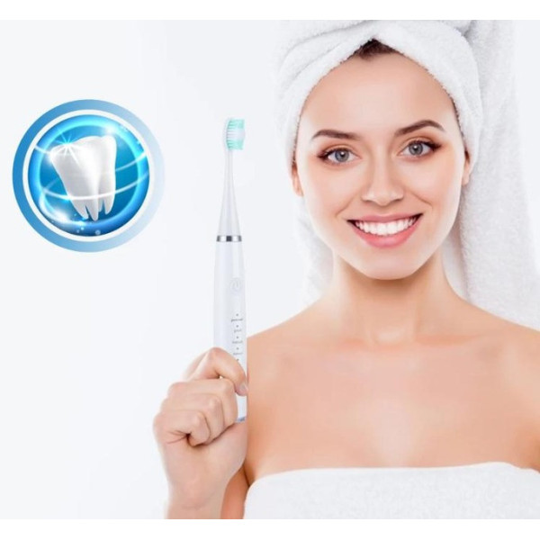 Ультразвуковая зубная щётка-скалер 2в1 Electric Sonic Dental Scaler с насадками и зеркалом,для удаления налета
