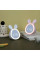 Настольные электронные часы-ночник Зайчик с LED-дисплеем, подсветкой, будильником и аккумулятором 1500 мАч