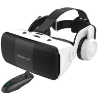 Очки виртуальной реальности Shinecon SC-G06ED+ Пульт Y1 с наушниками 3D VR-шлем для смартфонов 4.7–7",