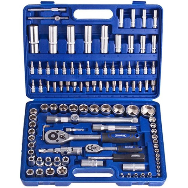 Универсальный набор инструментов Werker 82 предмета 1/2", 1/4" в кейсе