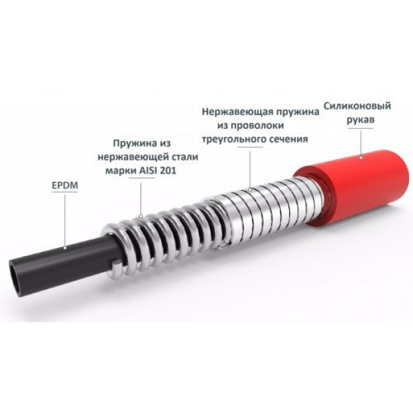 Смеситель для кухни Rubineta Flexy 33 BK черный гибкий AND HA-181