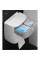 Держатель туалетной бумаги с полкой пластиковый Ecoco Towel Holder AA2-2