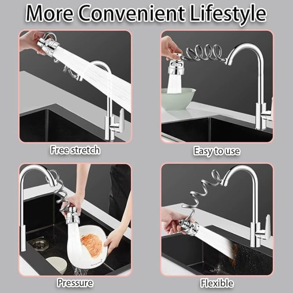 Аэратор для смесителя поворотный 360 градусов water tap AND LY-789