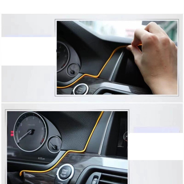 RGB подсветка салона авто 5 метров гибкий неоновый неон с 7 цветами USB