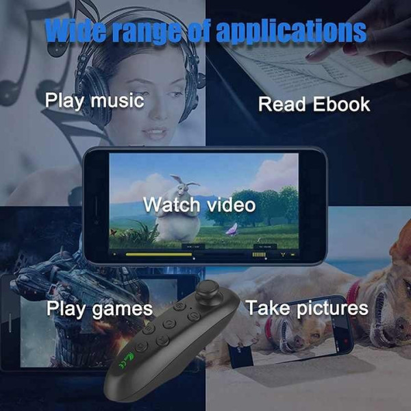 Bluetooth беспроводной пульт геймпад для VR 3D Android IOS черный