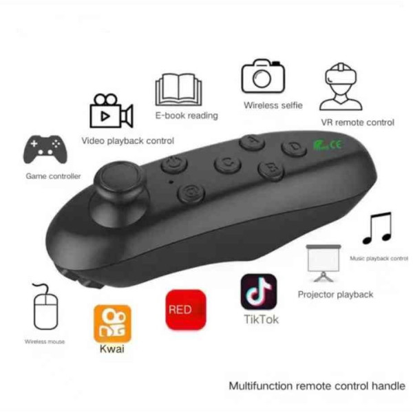 Bluetooth беспроводной пульт геймпад для VR 3D Android IOS черный