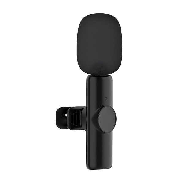 Петличный микрофон K11 Wireless Lavalier с адаптером Lightning черный