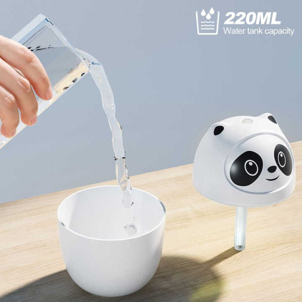 Детский ультразвуковой увлажнитель воздуха Panda Mist XS-168 с подсветкой белый