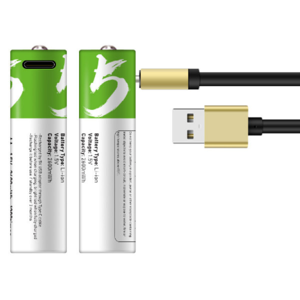 Батарейки AAA Smartools 2 шт с USB Type-C 1.5 В 750 мВт комплект