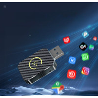 Беспроводной адаптер для авто CarPlay Android Auto USB Bluetooth черный