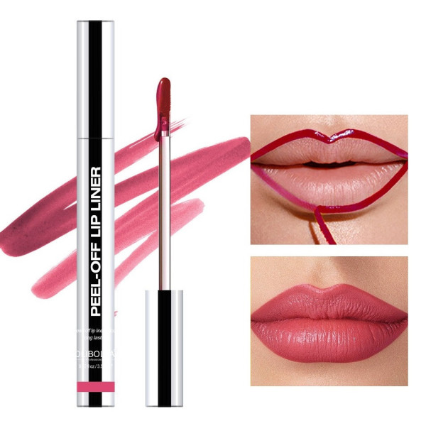 Матовая подводка для губ Peel-Off Lip Liner красно-коричневого оттенка