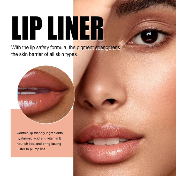 Матовая подводка для губ Peel-Off Lip Liner красно-коричневого оттенка
