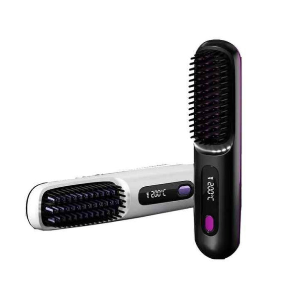 Щетка-выпрямитель для волос Glamora S7 аккумуляторная с LED дисплеем