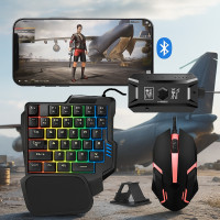Bluetooth игровой комплект для ПК и смартфонов X1 M1 клавиатура и мышь черная