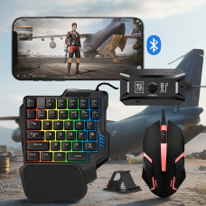 Bluetooth игровой комплект для ПК и смартфонов X1 M1 клавиатура и мышь черная