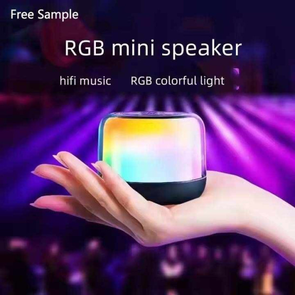 Портативная мини Bluetooth колонка S300 с TWS, звуком 360° и RGB подсветкой