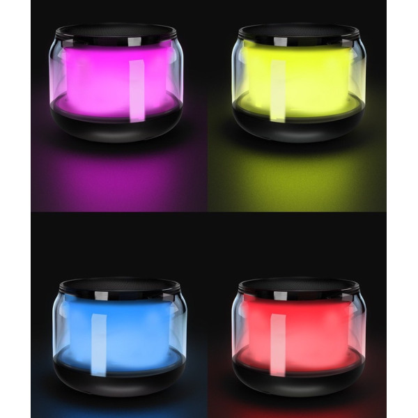 Портативная мини Bluetooth колонка S300 с TWS, звуком 360° и RGB подсветкой