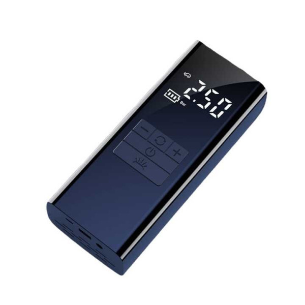 Портативный аккумуляторный компрессор авто с USB и LED дисплеем 6000 мАч