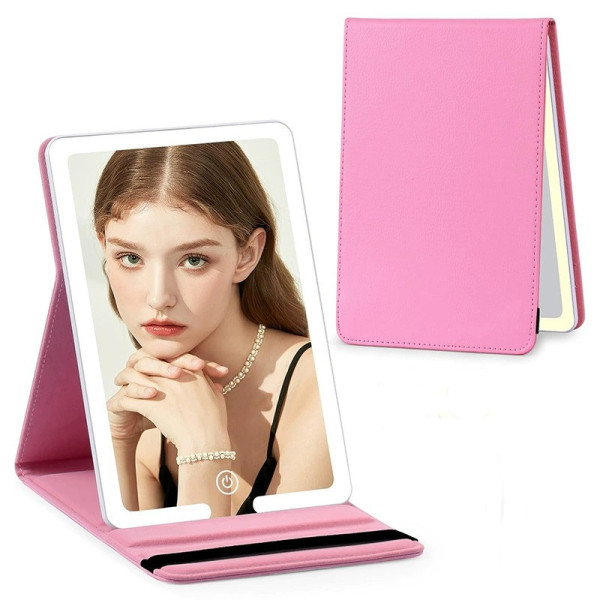 LED зеркало с Аккумулятором для макияжа настольное Makeup Mirror Stand
