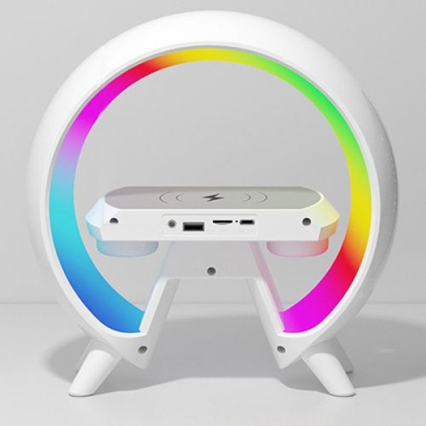 Аккумуляторный ночник Light Sound Machine XM-X63 с RGB подсветкой и беспроводной зарядкой