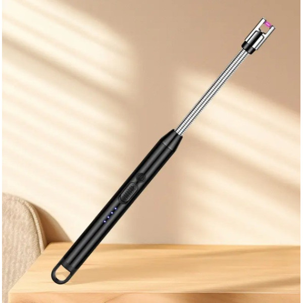 USB зажигалка BBQ lighter электрическая с аккумулятором черная