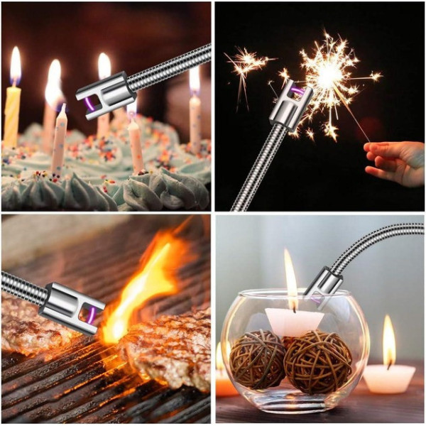 USB зажигалка BBQ lighter электрическая с аккумулятором черная