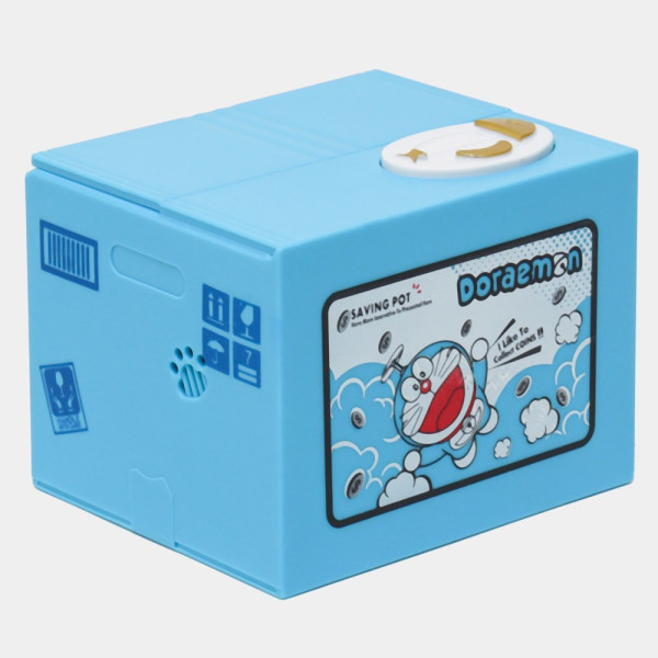Детская интерактивная копилка DORAEMON на батарейках для монет
