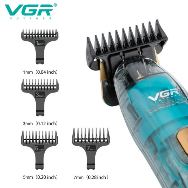 Аккумуляторный триммер VGR V-961 Professional с комплектом насадок
