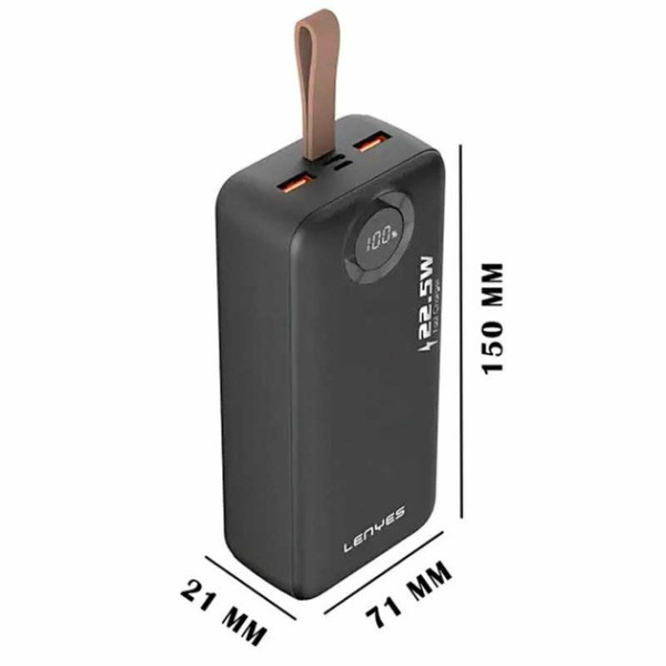 Внешний аккумулятор LENYES PX387D Power bank 30000 мАч компактный