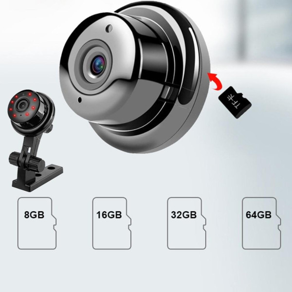 Мини камера V380 WiFi P2P IP 1080p Радио няня с удаленным просмотром