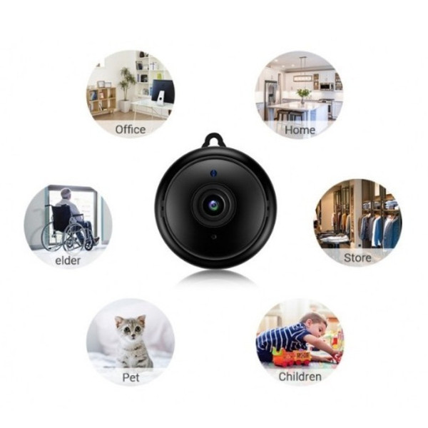 Мини камера V380 WiFi P2P IP 1080p Радио няня с удаленным просмотром