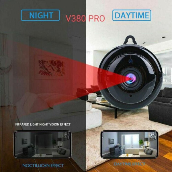 Мини камера V380 WiFi P2P IP 1080p Радио няня с удаленным просмотром