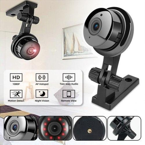 Мини камера V380 WiFi P2P IP 1080p Радио няня с удаленным просмотром