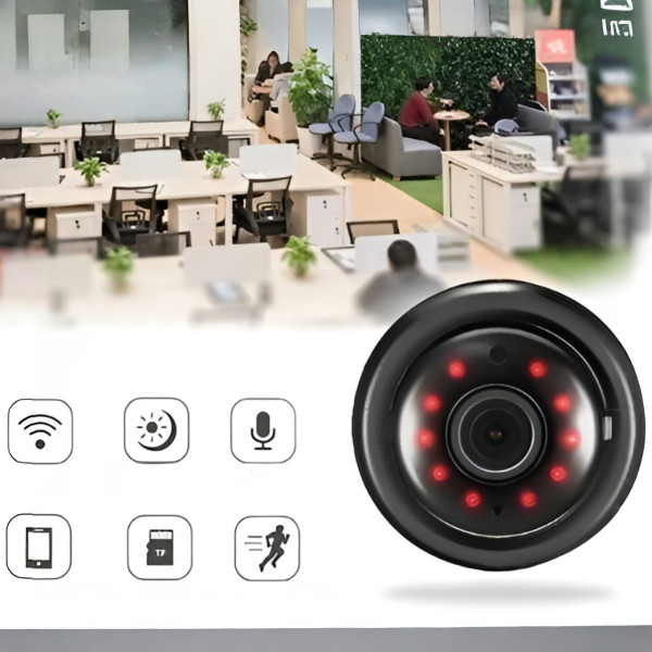 Мини камера V380 WiFi P2P IP 1080p Радио няня с удаленным просмотром