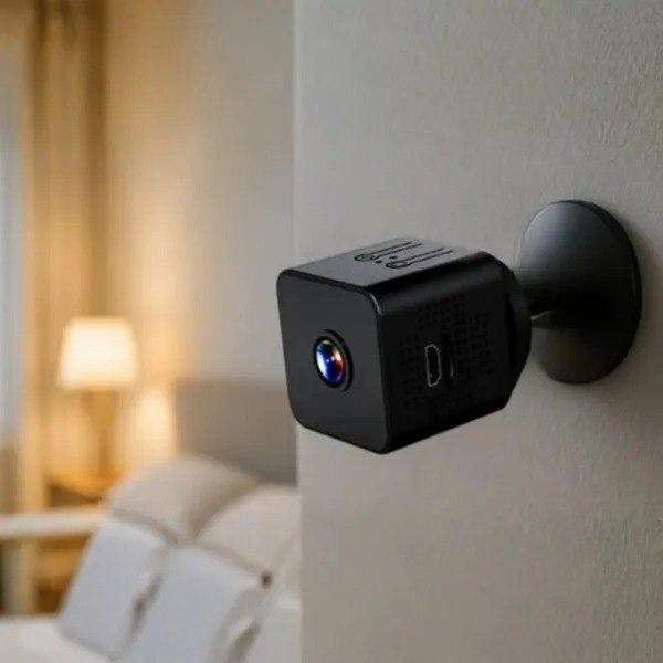 Камера видеонаблюдения Wi-Fi P7-X6D мини видеокамера с ночным видением / маленькая камера для комнаты