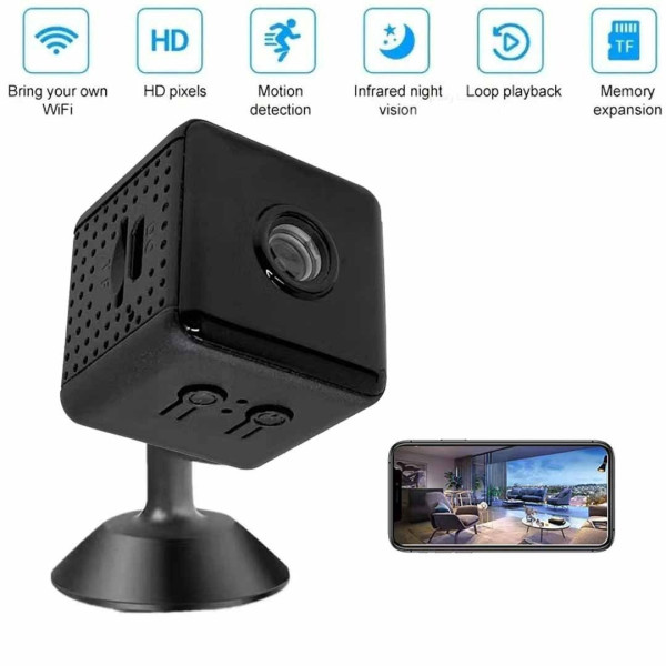 Камера видеонаблюдения Wi-Fi P7-X6D мини видеокамера с ночным видением / маленькая камера для комнаты