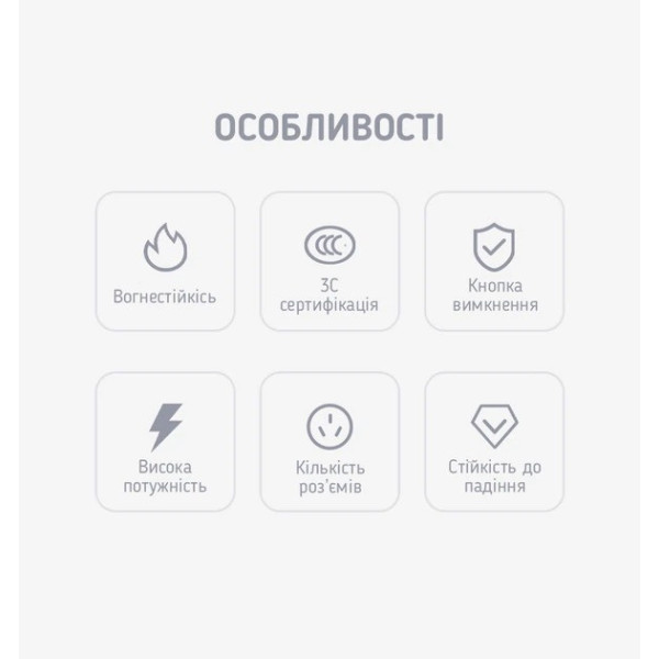 Сетевой удлинитель фильтр питания на 8 розеток 5 USB разветвитель розетки с выключателем 2 м