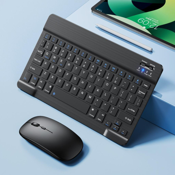 Набор беспроводная клавиатура и мышь AND 5370 Bluetooth комплект для ноутбука компьютера черный