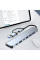 Универсальный USB Type-C хаб 7в1 адаптер разветвитель портов для ноутбука ПК мультипортовый серый