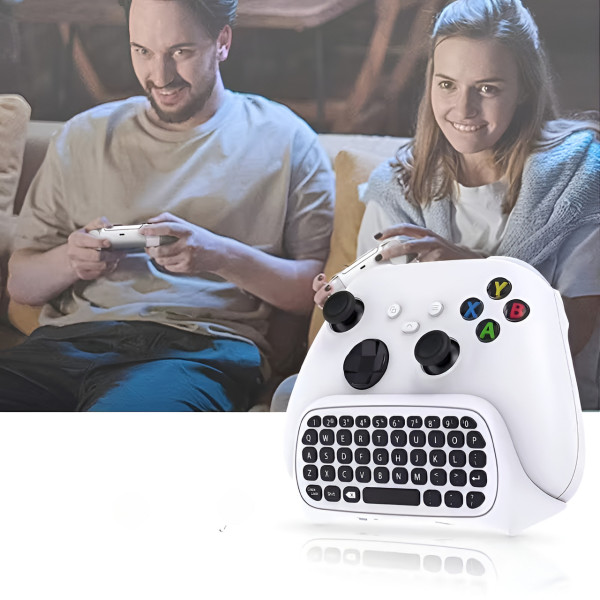 Клавиатура для геймпада PS5 DualSense Bluetooth chatpad с динамиком и аудио разъемом 3.5 мм белый