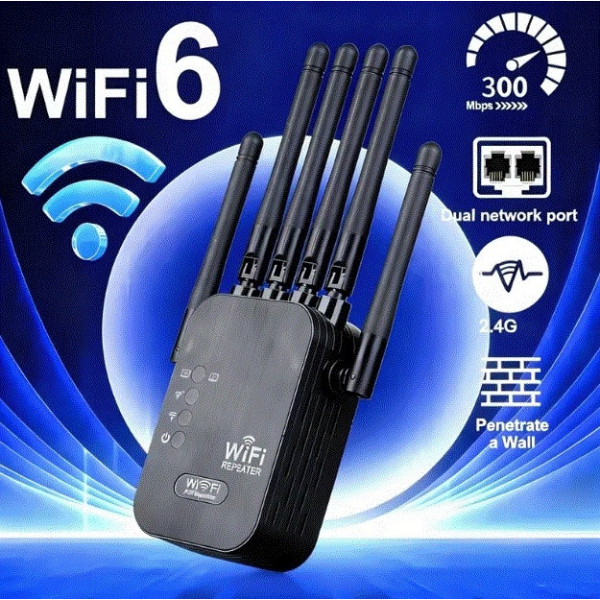 Беспроводной Wi-Fi репитер усилитель сигнала для дома квартиры усилитель интернета роутер точка доступа