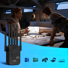 Беспроводной Wi-Fi репитер усилитель сигнала для дома квартиры усилитель интернета роутер точка доступа