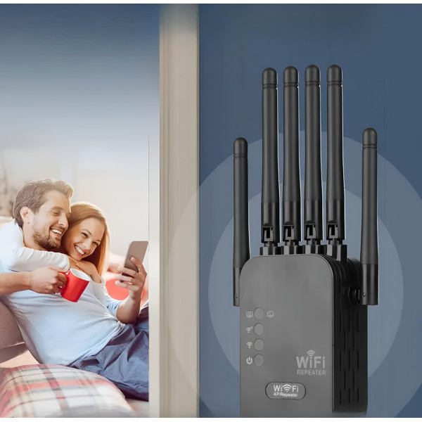 Беспроводной Wi-Fi репитер усилитель сигнала для дома квартиры усилитель интернета роутер точка доступа