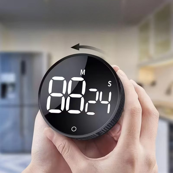Цифровой таймер с LED дисплеем магнитный с обратным отсчетом и секундомером для кухни, спорта, учебы и работы