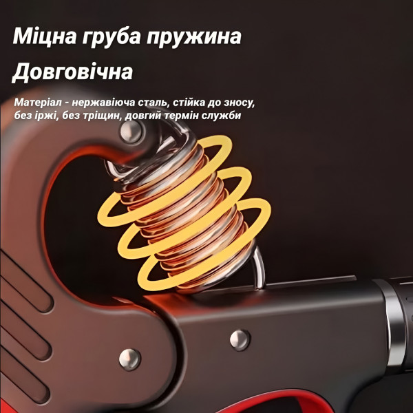 Тренажёр для рук с регулировкой нагрузки и счётчиком повторений Grip Strengthener