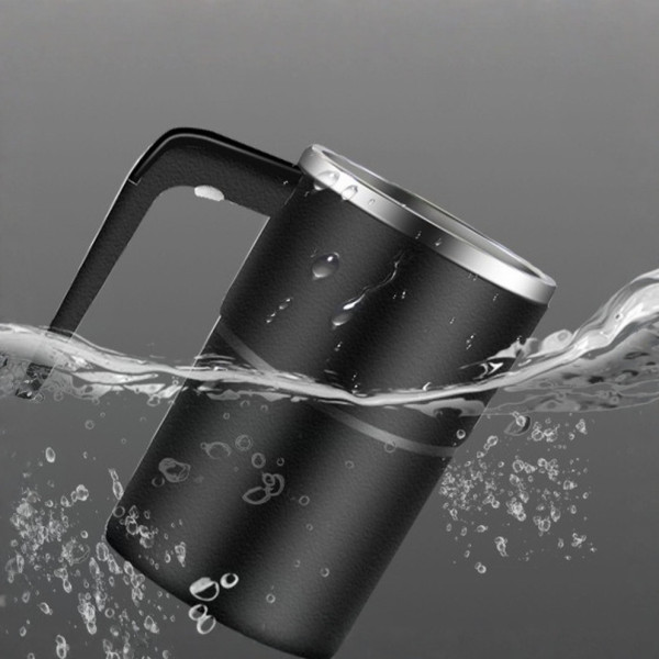 Кружка самопомешивающаяся JB-01 с LCD термометром и зарядкой Self Stirring Mug 380 мл чашка мешалка